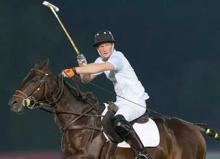 Не на коне: принц Гарри упал с лошади во время игры в поло