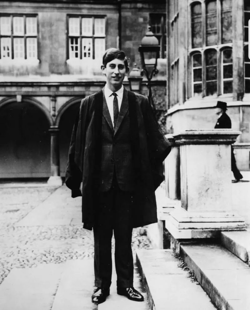 Принц Чарльз в начале учебы в Кембриджском университете
