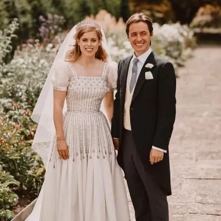 Принцесса Беатрис и Эдоардо Мапелли Моцци в день свадьбы