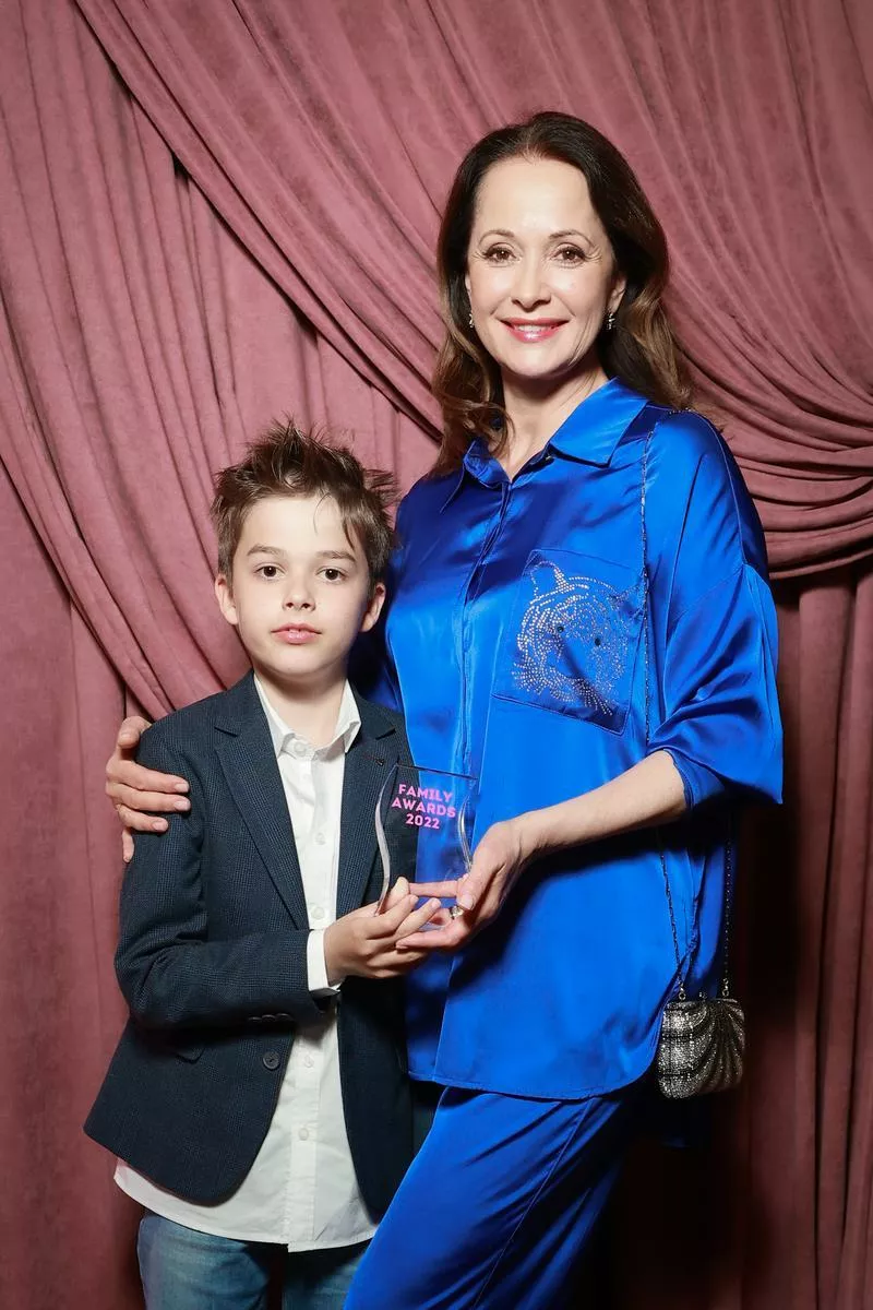 Ольга Кабо с сыном Виктором