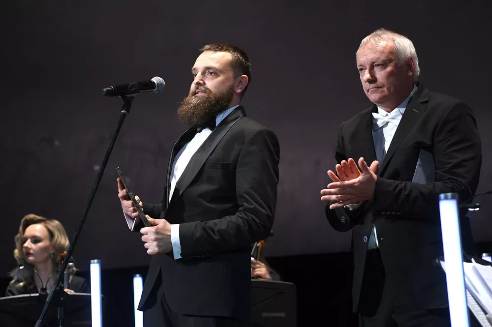 Андрей Найденов и председатель жюри премии кинооператор Юрий Любшин