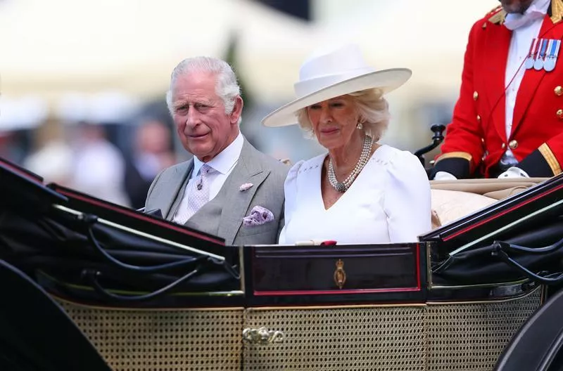 Принц Чарльз и герцогиня Камилла на скачках в 2022 году