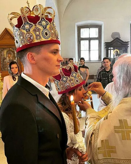 Венчание старшей дочери Ивана Охлобыстина Анфисы